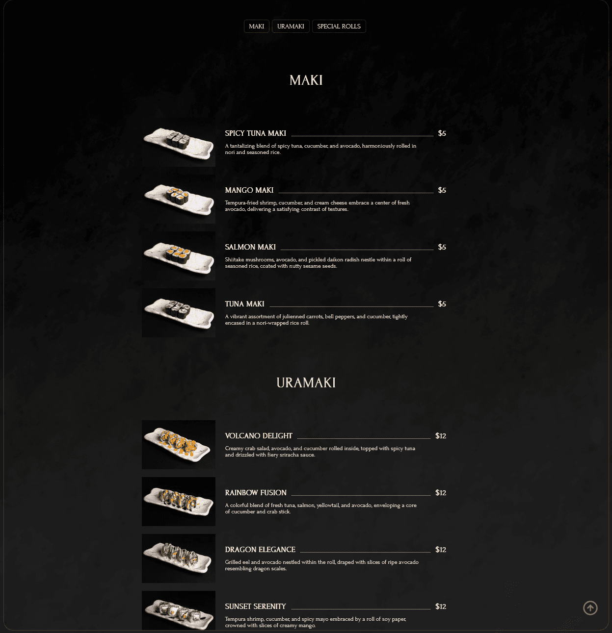 Menu de navigation mobile – ouverture du burger menu